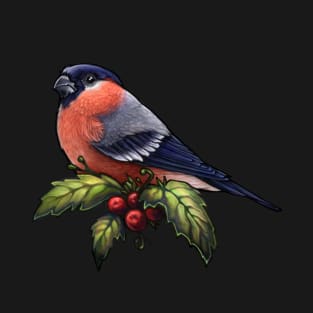 Holiday Bird Eurasian Bullfinch T-Shirt