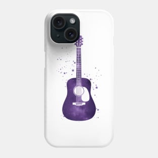 Dreadnought Style Acoustic Guitar Universe Texture Phone Case