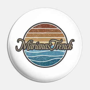 Marianas Trench Retro Waves Pin