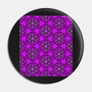 Purple flower pattern Pin