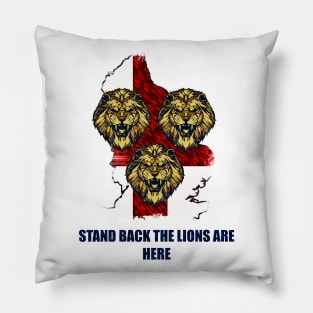 England Euro 2021 Lions, Stand back p2 Pillow