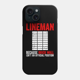 American Football Offensive Lineman Phone Case