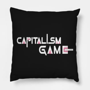 squid game capitalism game Pillow