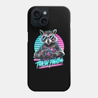 Retro trash panda Phone Case