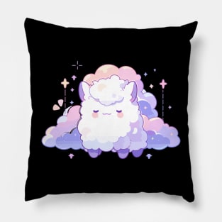 Adorable Fluffy Cloud Kawaii Llama Pillow