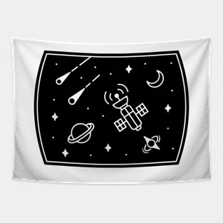 satellite in space Tapestry