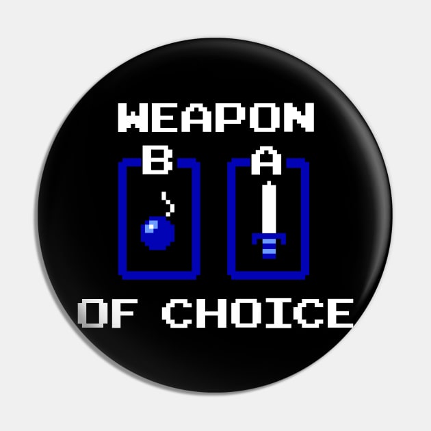 Weapon of Choice Pin by Go Brit