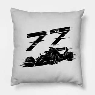 We Race On! 77 [Black] Pillow