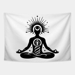 yoga design Tapestry