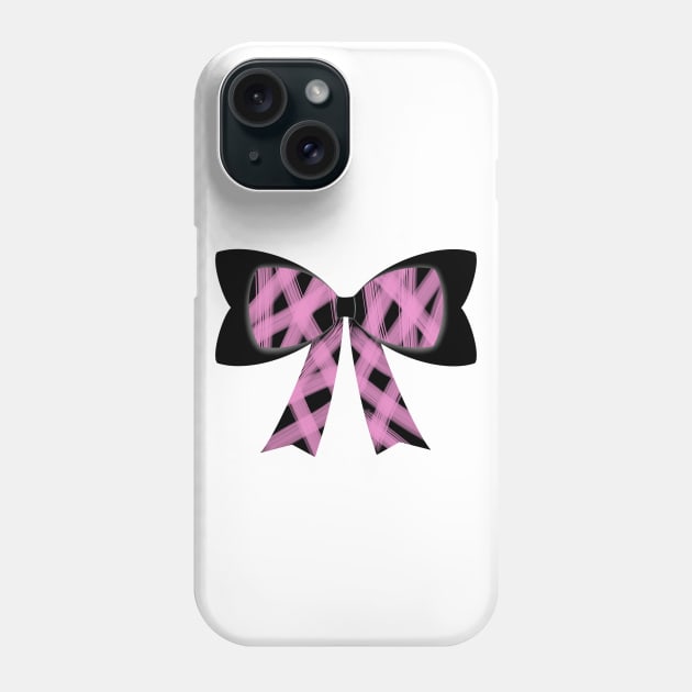 Light pink streaks bow Phone Case by tothemoons