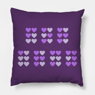 For ARMY Braille Purple Hearts (The Astronaut by Jin of BTS) Pillow