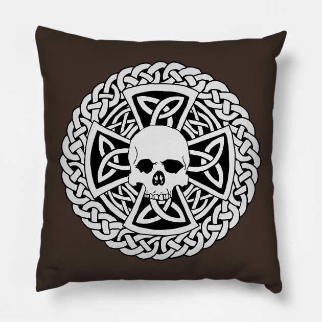 Skull Cross Pillow by Astrablink7