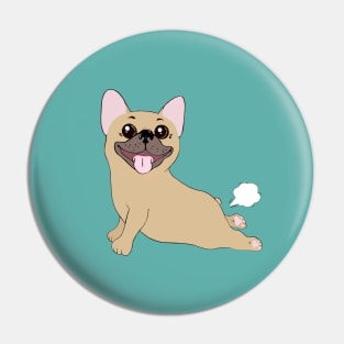 French bulldog yoga pose and little fartfart Pin