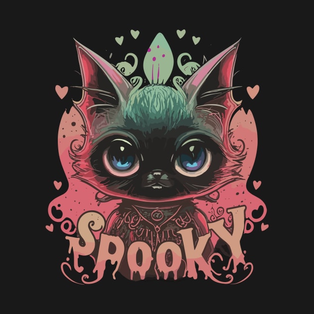 Spooky Black Cat by Venus Doom