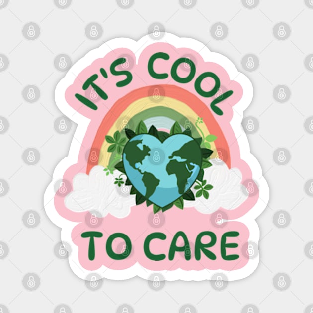 happy funny  earth day 2024 gift april 22 Cute Teacher  Lover Rainbow Magnet by graphicaesthetic ✅