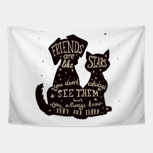 friends are like stars Tapestry