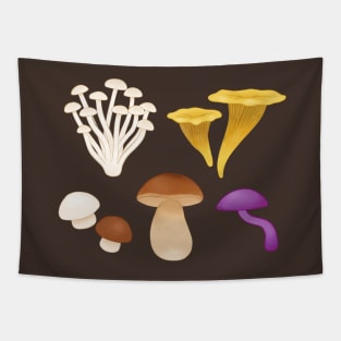 Mushrooms Collection Tapestry