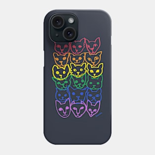 Rainbow cats Phone Case