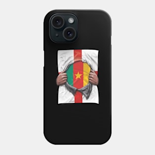 Cameroon Flag English Flag Ripped - Gift for Cameroonian From Cameroon Phone Case