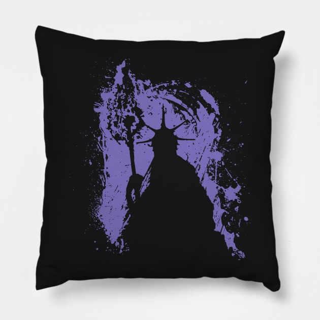 Aldrich Splatter Pillow by Fabricated_Abyss