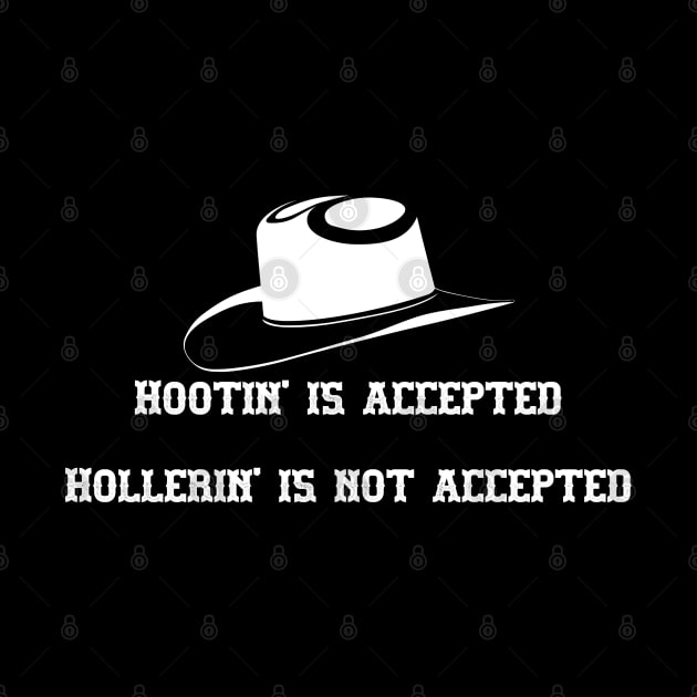 Hootin' and Hollerin' White by Designs by Dyer