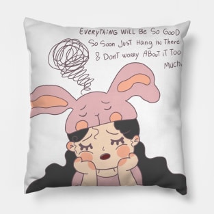 Overthinking girl Pillow