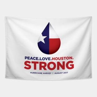 Peace Love Houston Strong Tapestry