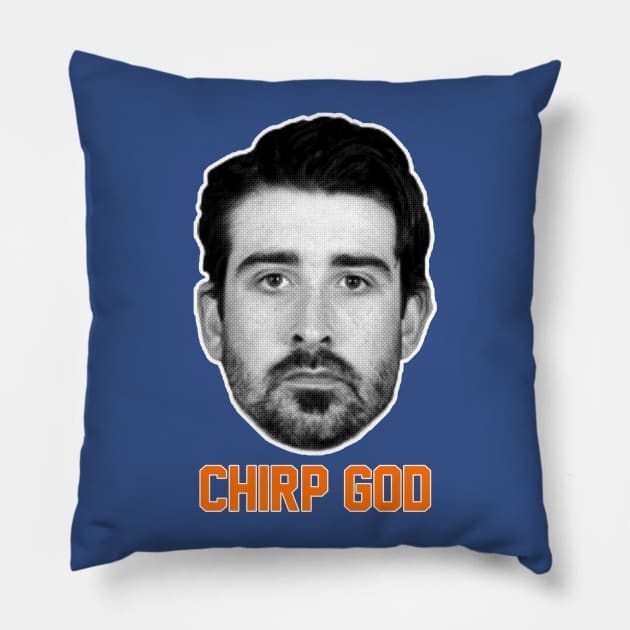 Chirp God Pillow by NewYorkBootleg