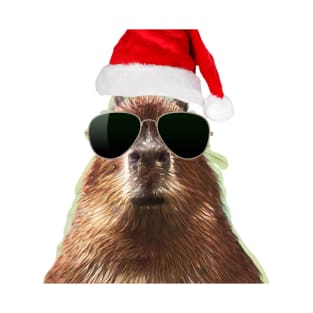 cool capybara christmas T-Shirt