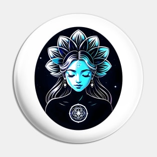 Meditation Girl 04 Pin