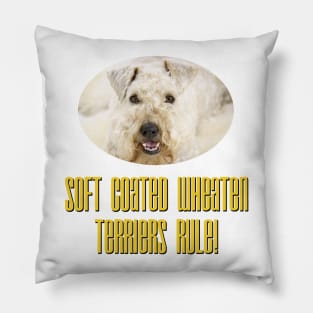 Soft Coated Wheaton Terriers Rule! Pillow