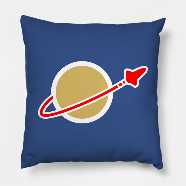 space lego benny Pillow by goatboyjr