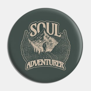 Vintage Retro Soul Adventurer Pin