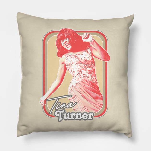 Tina Turner /// 60s Style Retro Fan Art Design Pillow by DankFutura