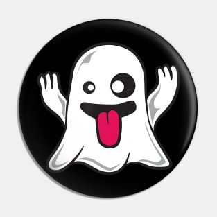 Funny ghoul face halloween ghost emojis easy quick Pin