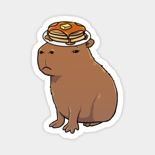 Capybara with Pancakes on its head Magnet