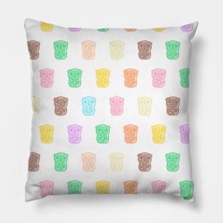 Colorful Gummy Guinea Pigs Pattern, Small Pillow