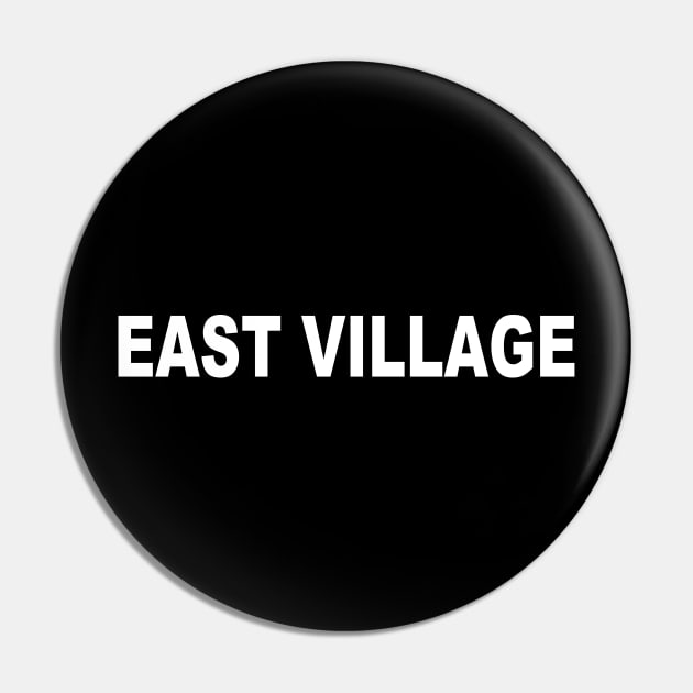 East Village White Pin by IdenticalExposure