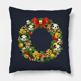 Sooty Christmas Wreath Pillow