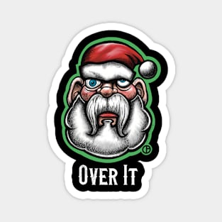 Burnt Out Santa Magnet