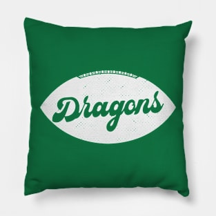 Retro Dragons Football Pillow