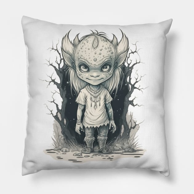 Mystical fantasy character. Pillow by AndreKENO