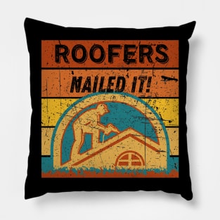 Roofers Nailed It! Pillow