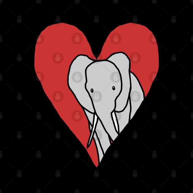 My Small Valentine Elephant by ellenhenryart