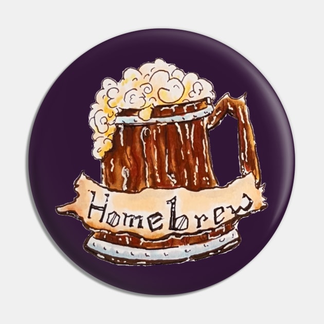 Homebrewed Tankard Pin by SpiceandRose