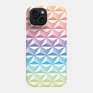 Geodesic Sphere, Rainbow Phone Case