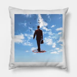 On The Spot - Surreal/Collage Art Pillow