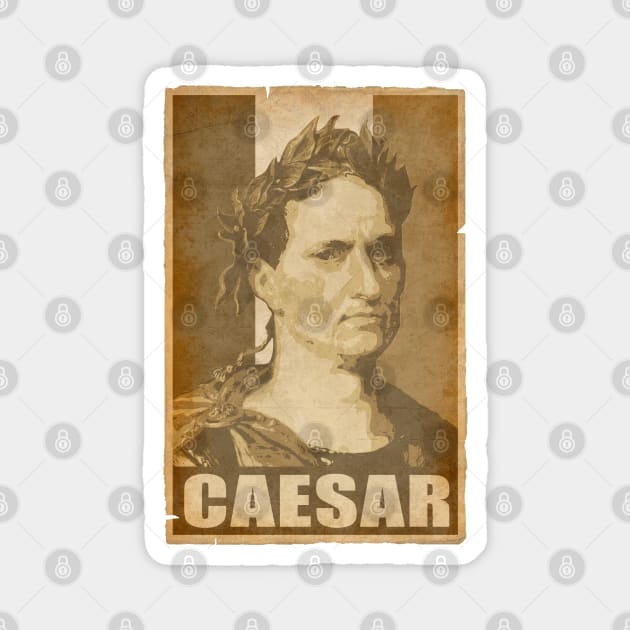 Julius Caesar Propaganda Italian Flag Poster Pop Art Magnet by Nerd_art