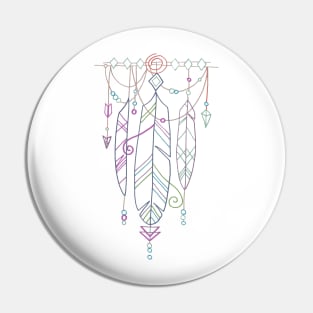 tribal feathers Pin