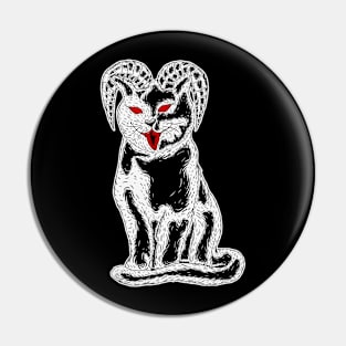 occult cat Pin